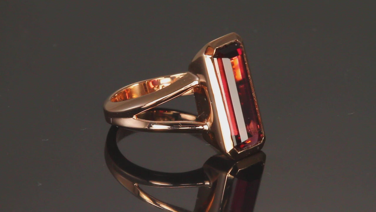 14K Rose Gold 4.97 Carat Pink Tourmaline Ring Designed by Christopher Michael