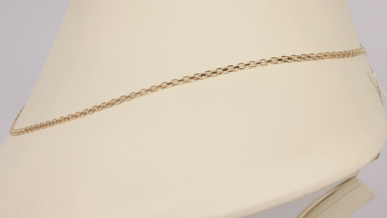 14K Yellow Gold Double Link Necklace