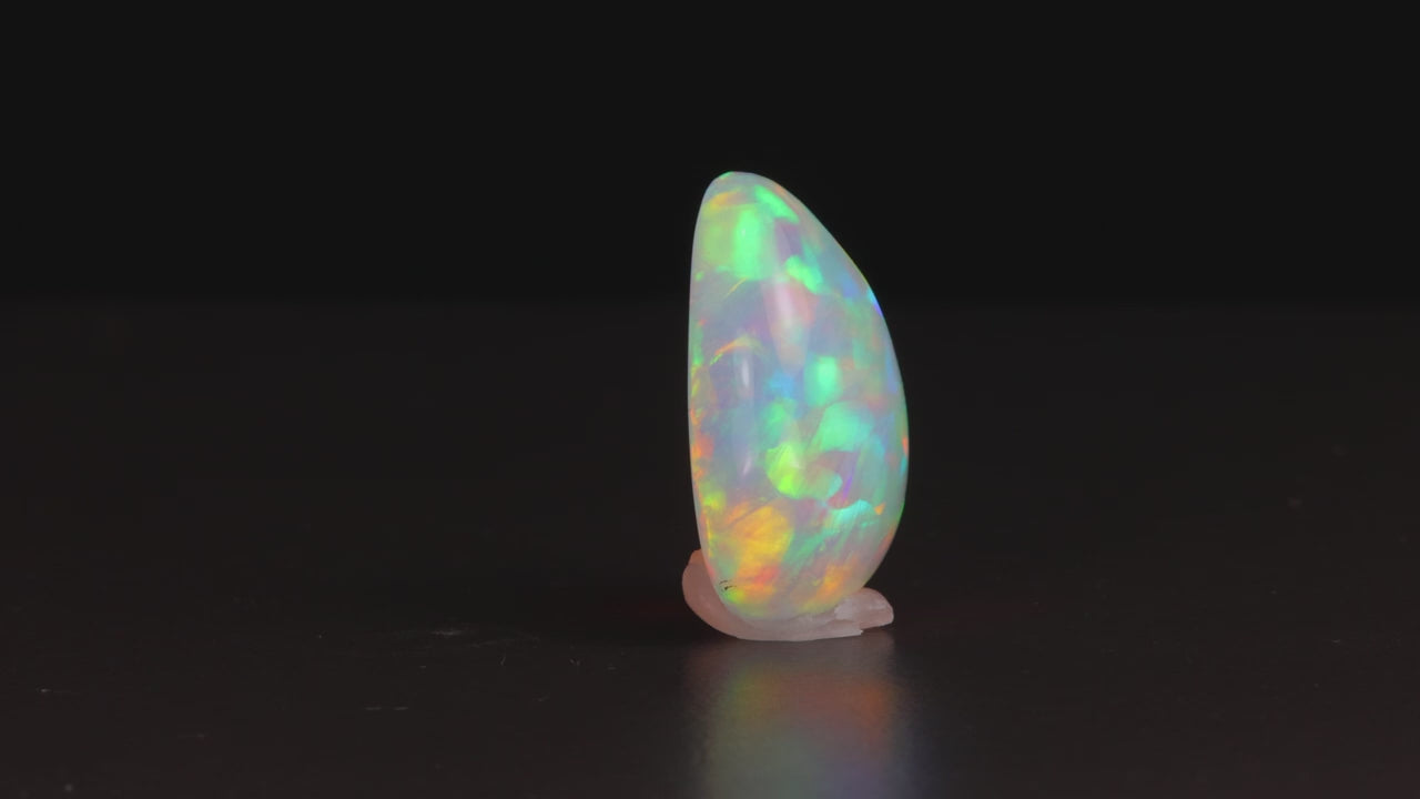 Exceptional Pear Shape Cabochon Cut Welo Opal 14.90 Carats