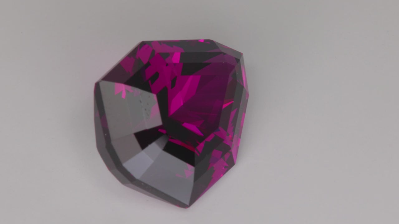 Shield Cut Purple Garnet 25.37 Carats