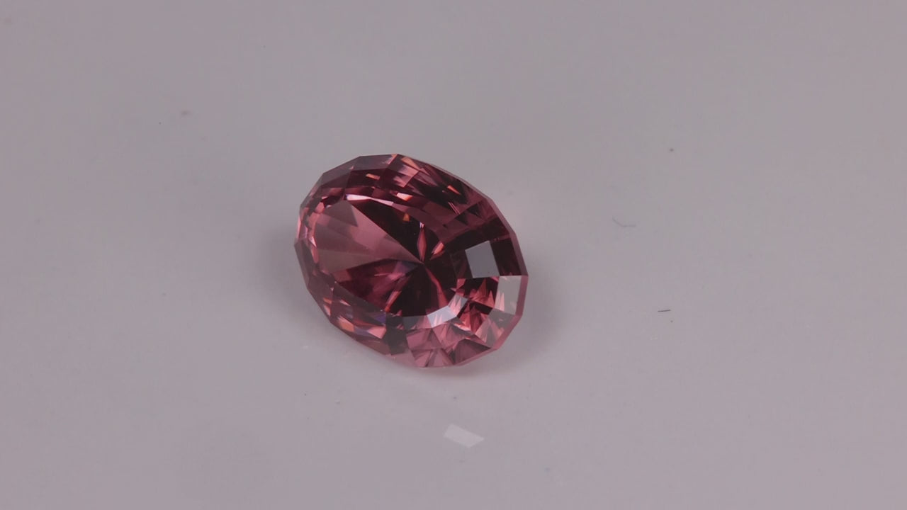 Oval Cut Imperial Zircon 3.39 Carats
