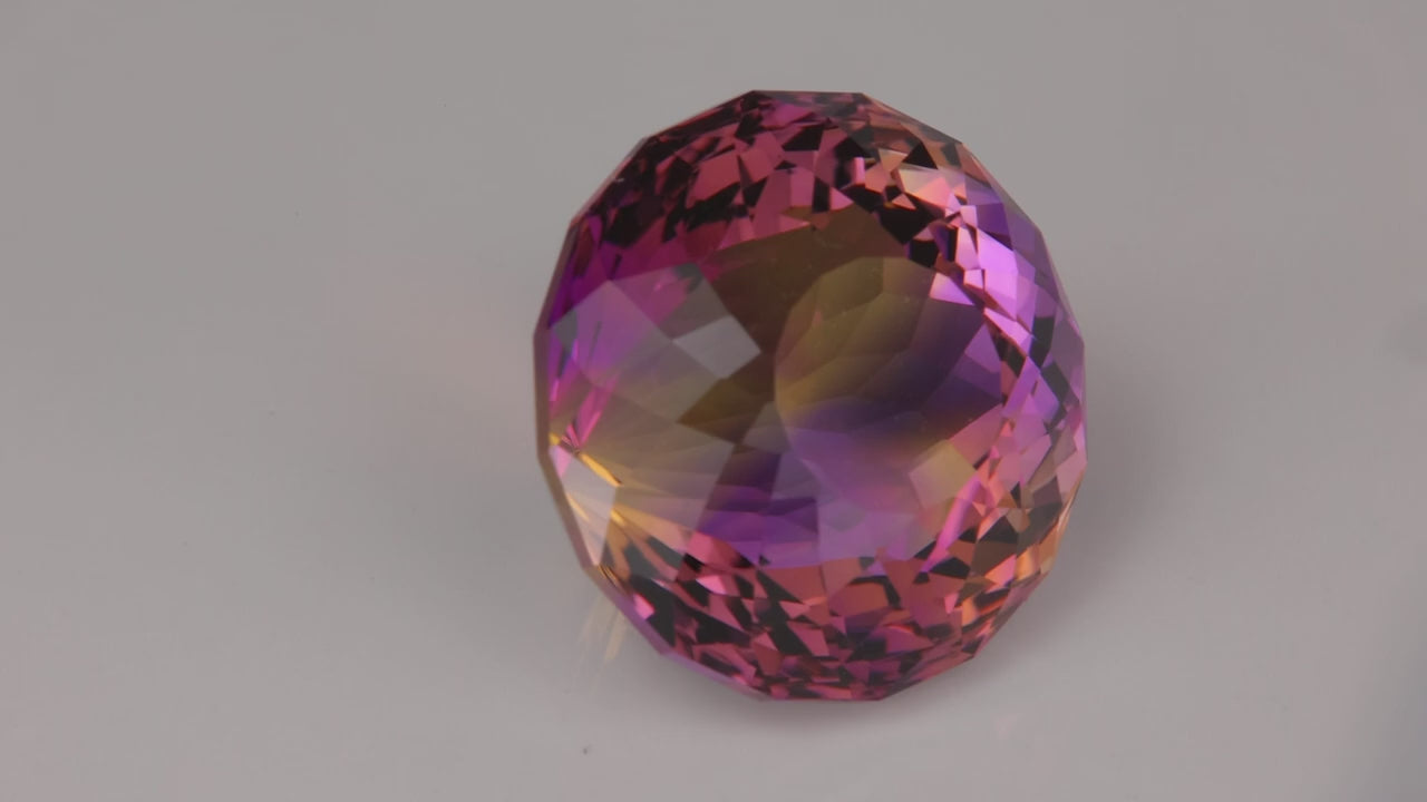 Round Portuguese Cut Ametrine From Bolivia 30.78 Carats