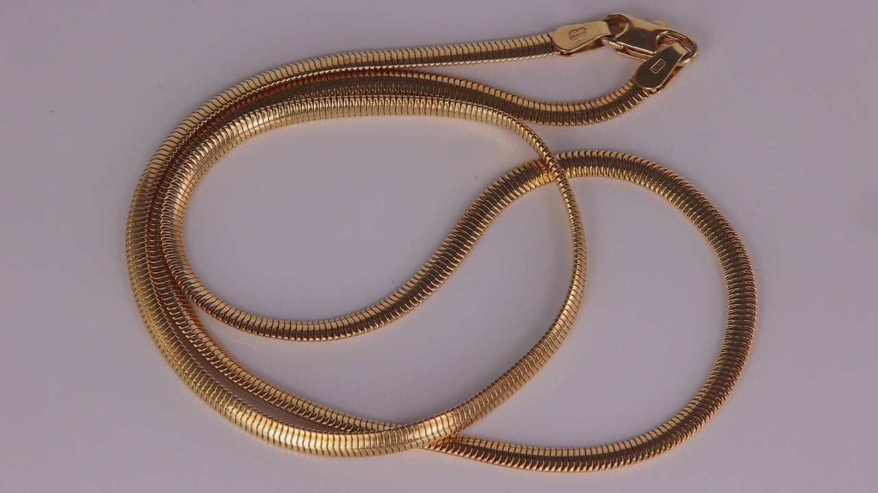14K Yellow Gold Snake Chain 17"