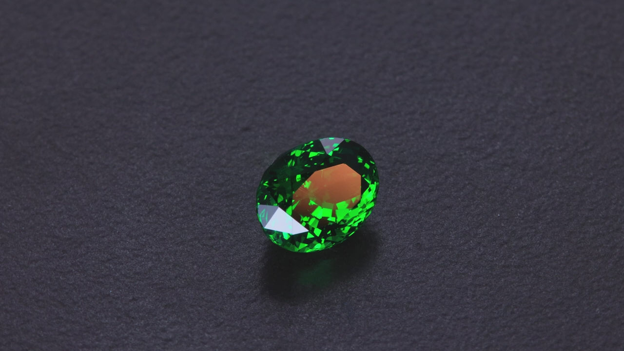 Oval Tsavorite Garnet Gemstone 2.37 Carats
