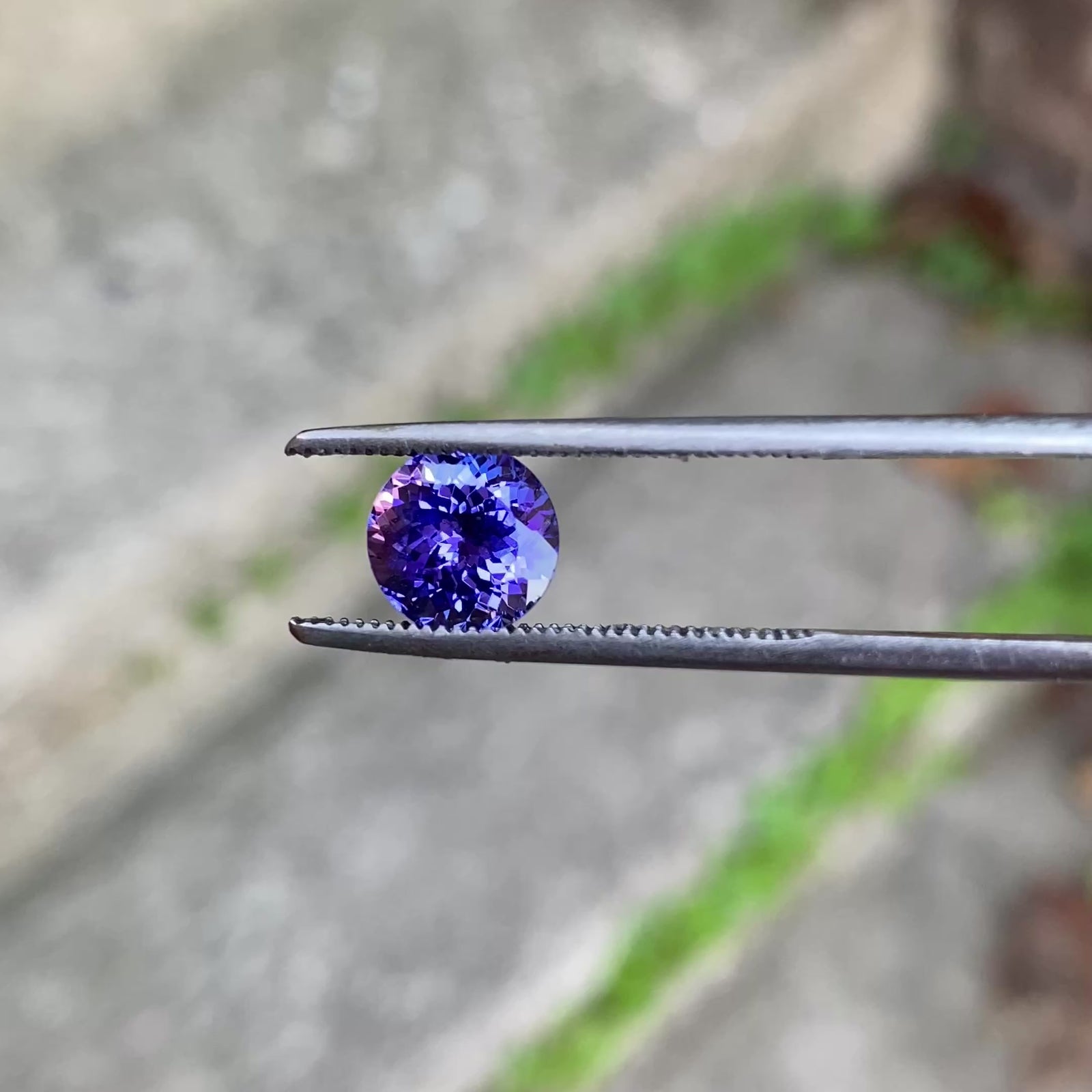 HIDDEN GEM | Round Brilliant Cut Mostly Violet Tanzanite 2.34 Carats