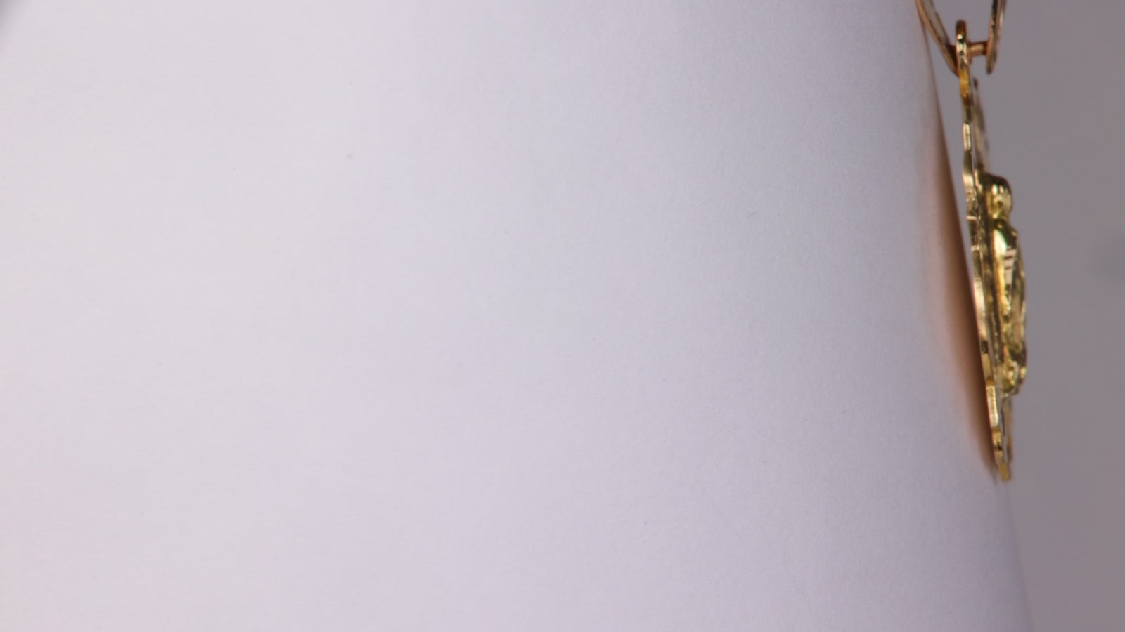 14K Yellow Gold Mary Pendant