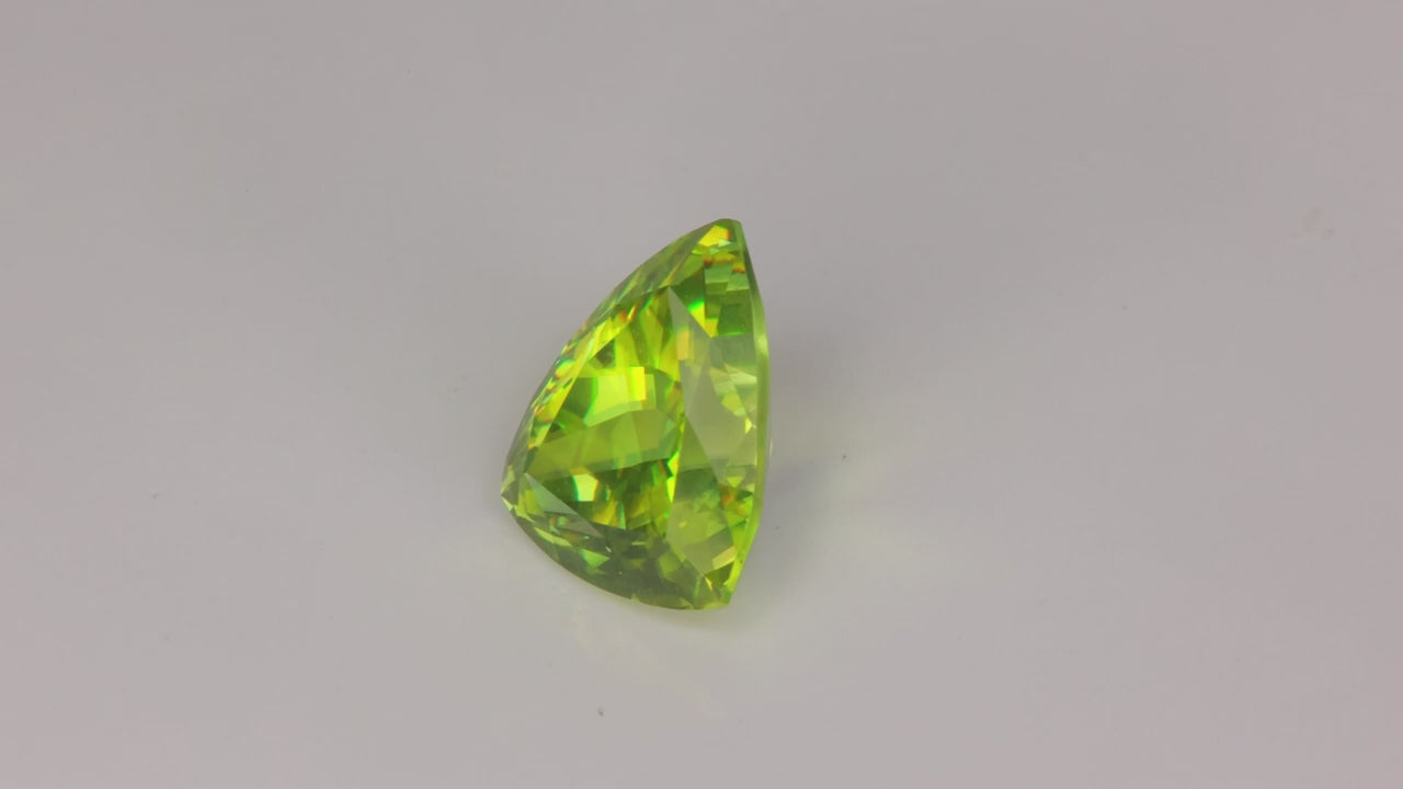 Shield Cut Sphene From Zimbabwe 8.51 Carats