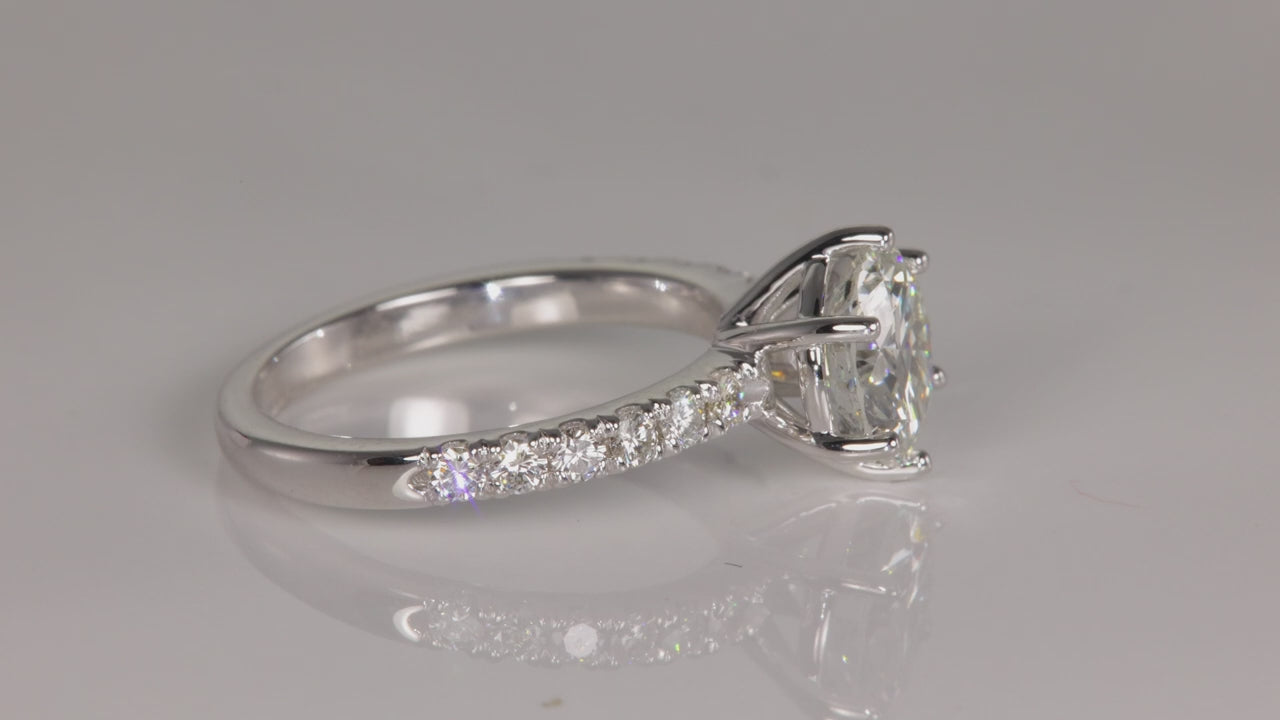 Diamond Engagement Ring 1.99 Carat Center Diamond