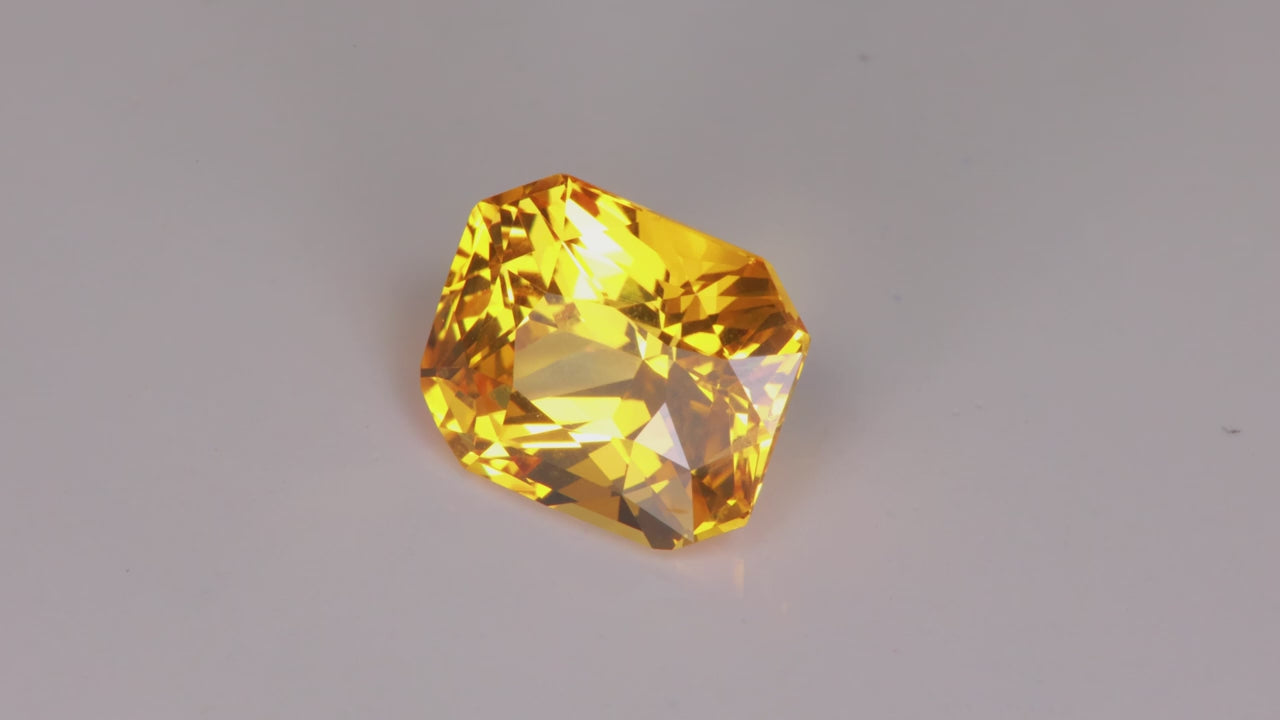 Brilliant Style Emerald Cut Sapphire 4.20 Carats