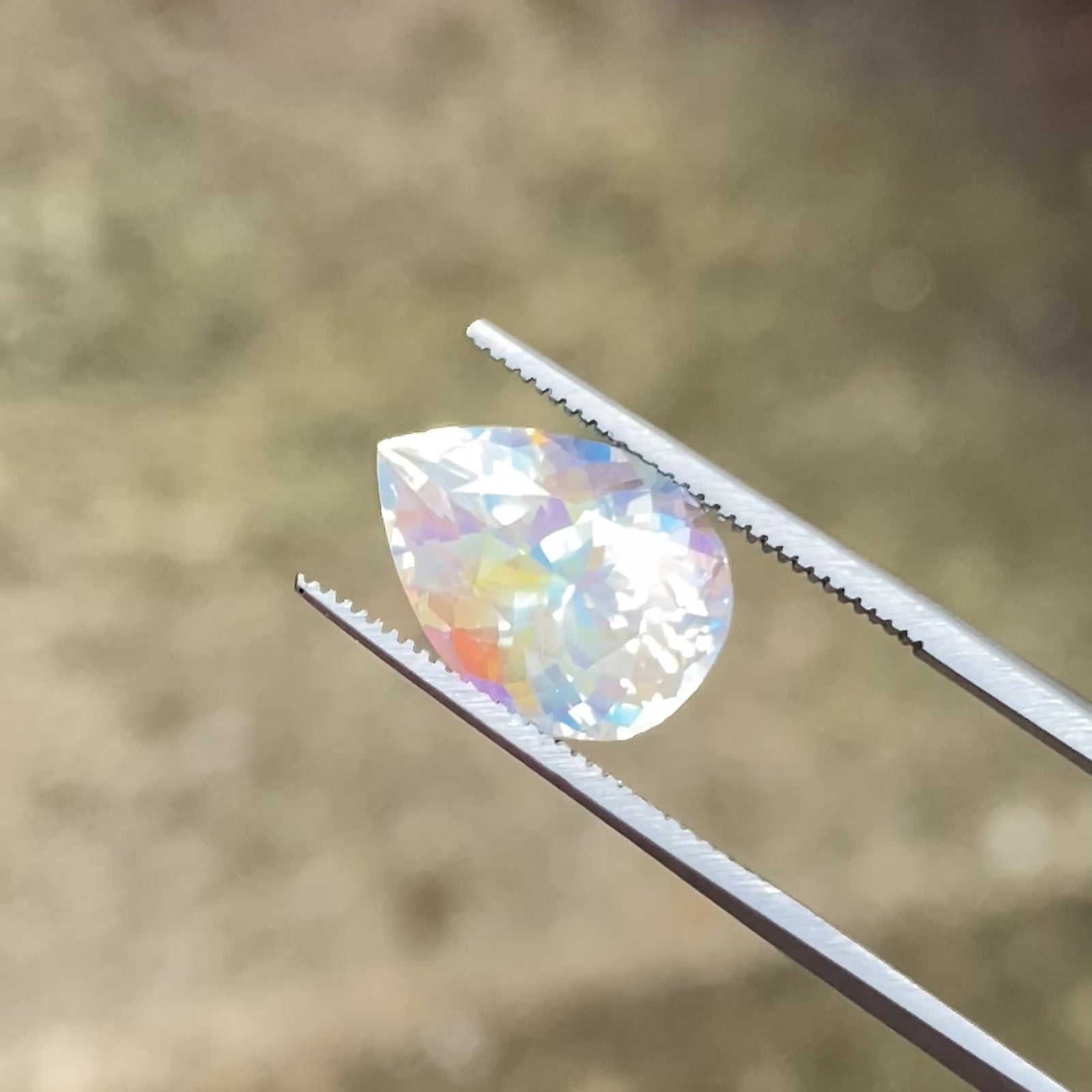 💎HIDDEN GEM | Pear Shape Brilliant Cut Moonstone 7.90 Carats