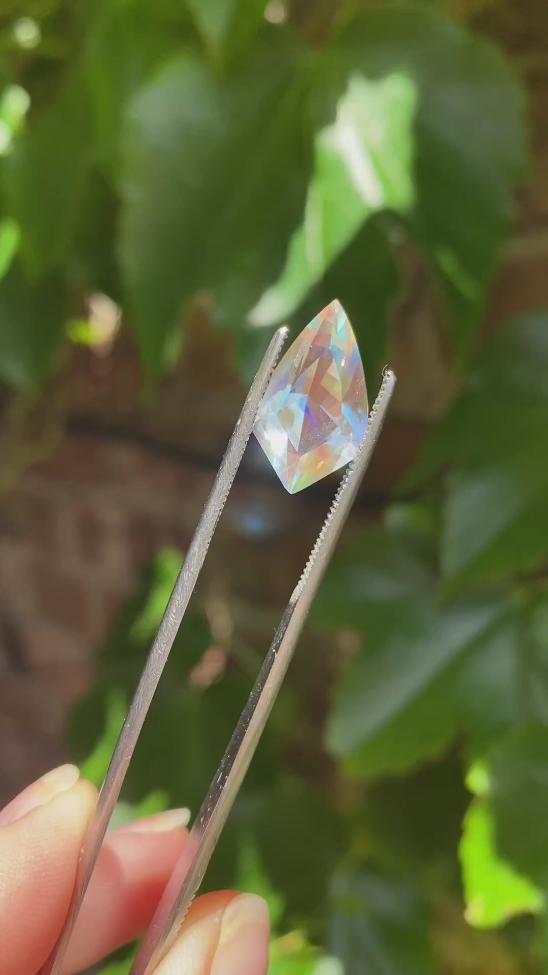 Shield Cut Rainbow Moonstone From Madagascar 6.10cts