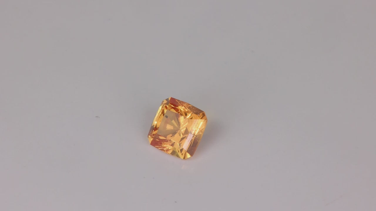 Square Brilliant Cut Sapphire From Tanzania 1.35 Carats