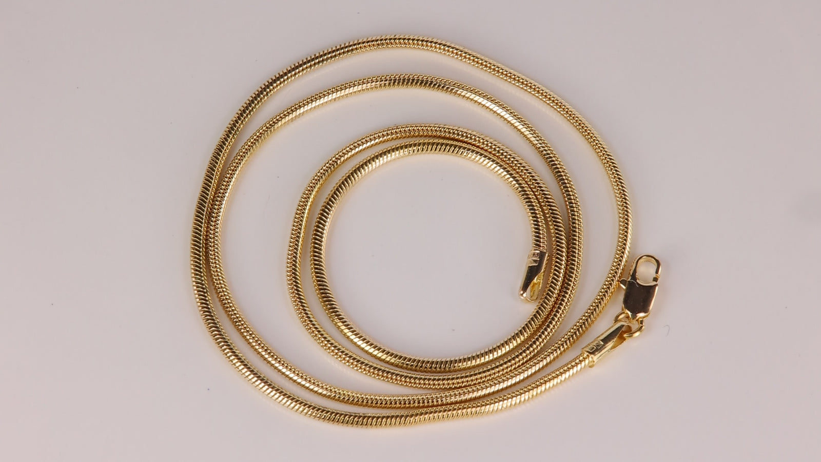 14K Yellow Gold Snake Chain 18"