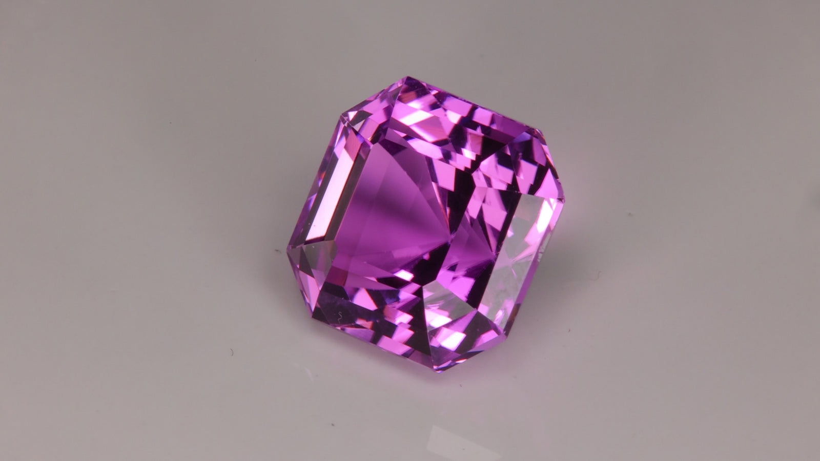 Square Step Cut Kunzite 18.93 Carats