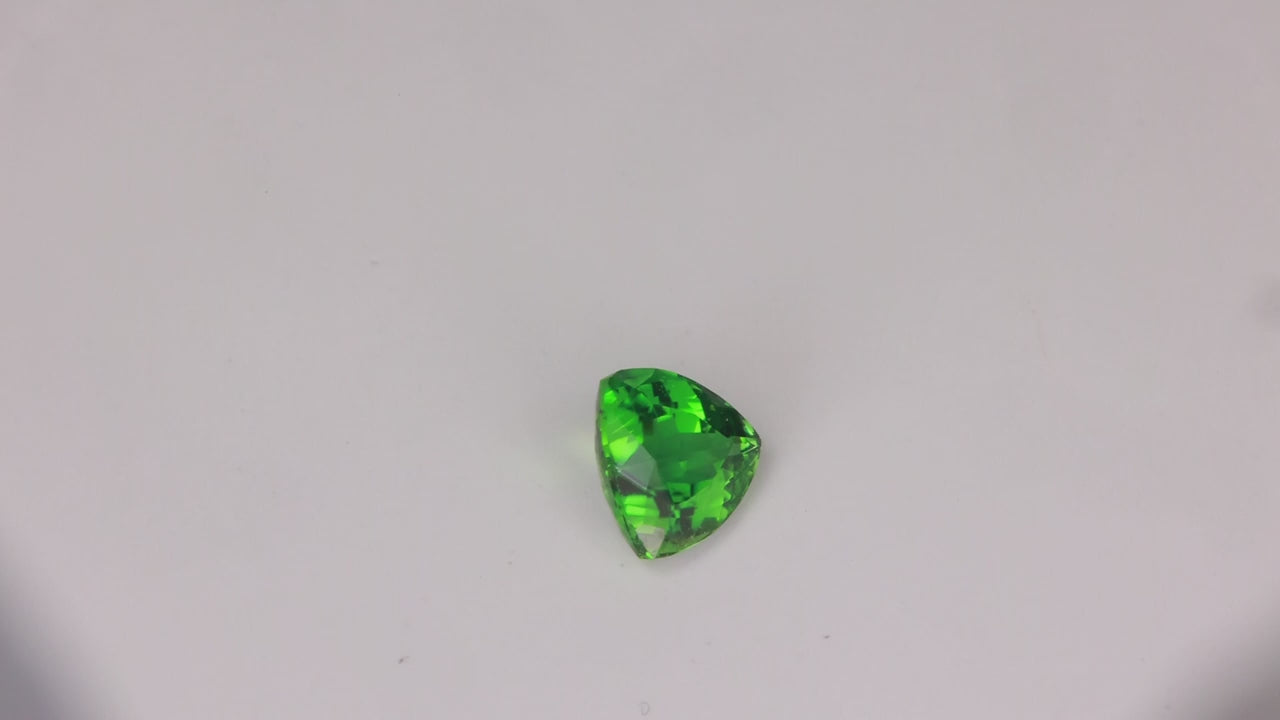 Trilliant Cut Chrome Tourmaline 1.38 Carats