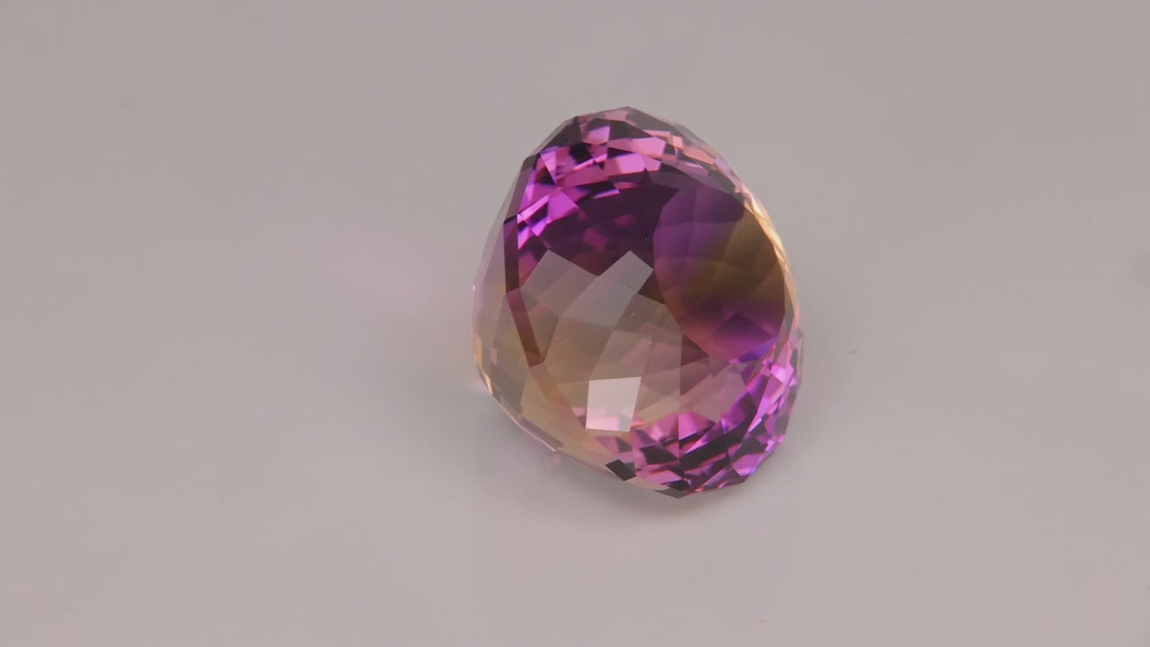 Round Portuguese Cut Ametrine From Bolivia 21.13 Carats