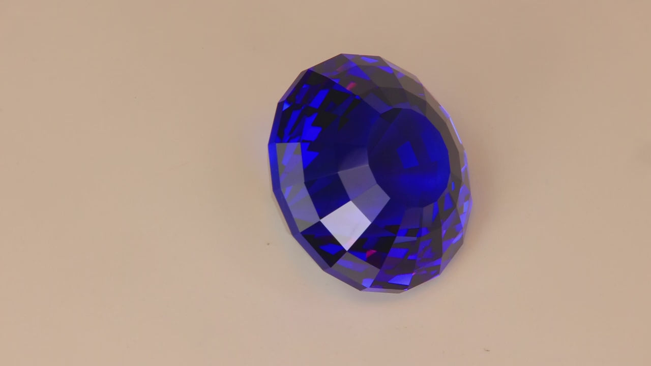 Stepped Round Tanzanite 27.79 Carats | 1000/1000 Rating