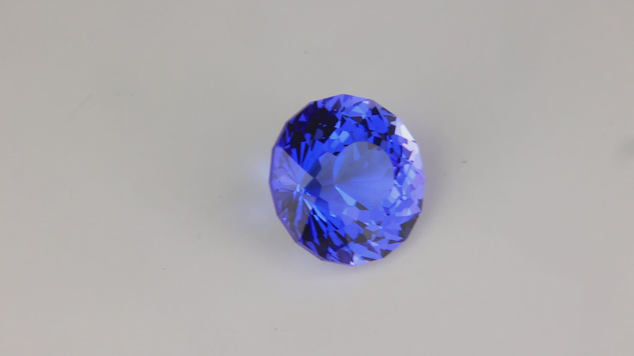 Round Modified Portuguese Cut Tanzanite 8.39 Carats