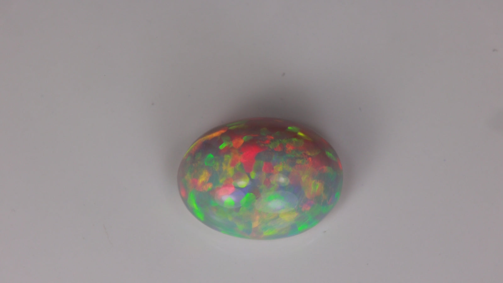 Oval Cabochon Semi Black Opal 12.72 Carats