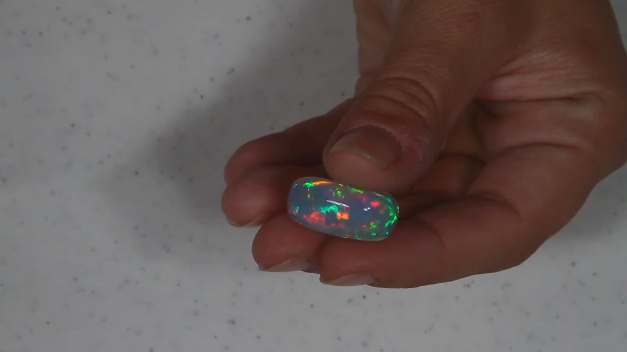 Outstanding Colors Unique Shape Welo Opal 12.50 Carats