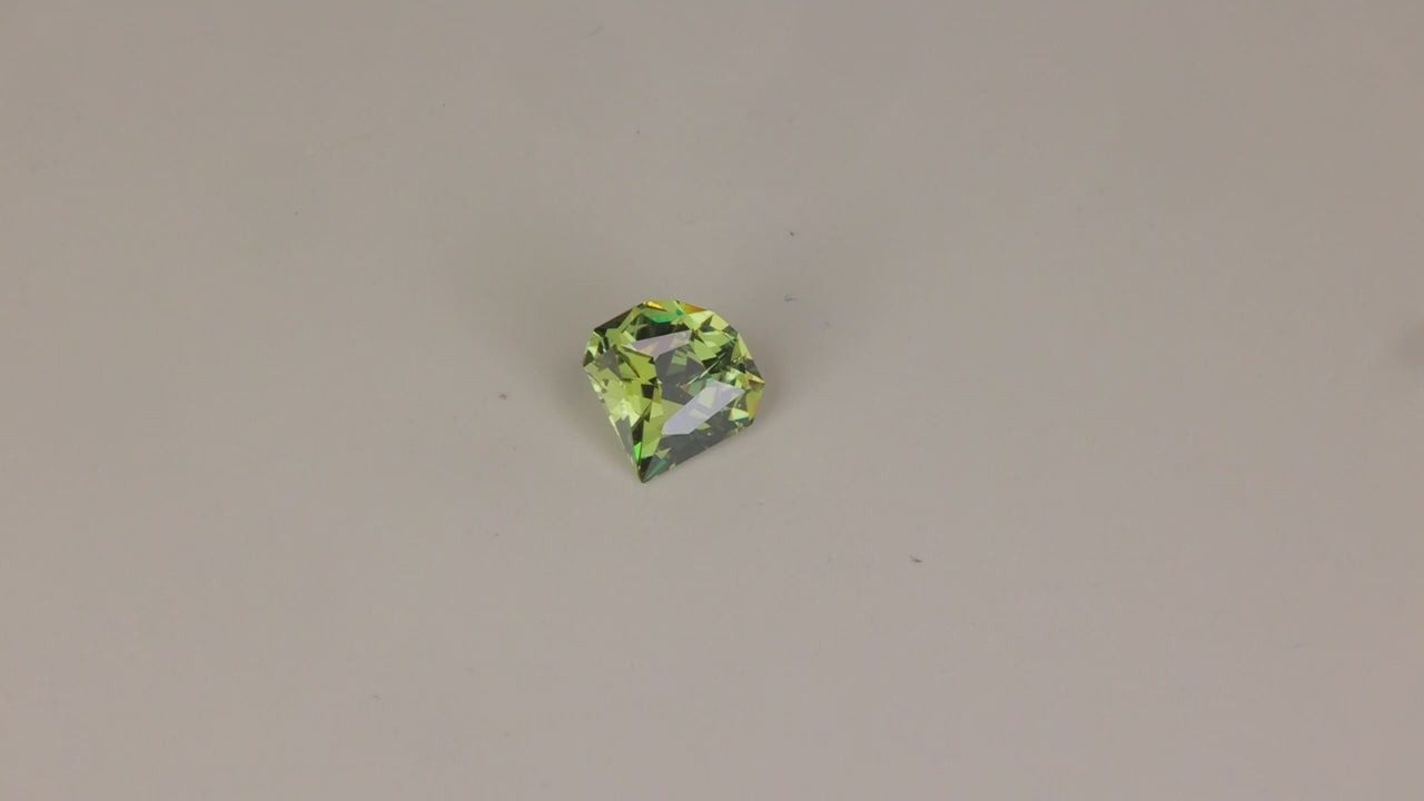 Shield Cut Demantoid Garnet From Namibia 1.01 Carats