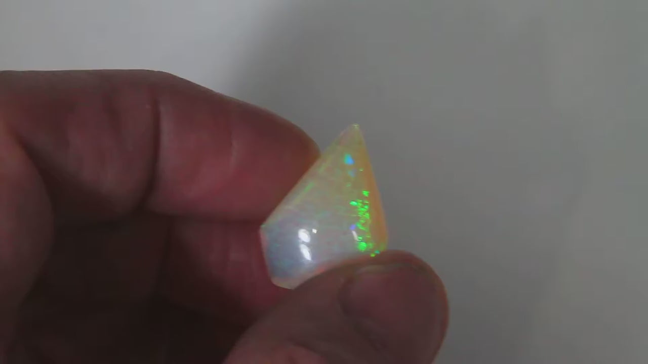 Vivid Colors Freeform Sculptured Welo Opal Gemstone  35.84 Carats