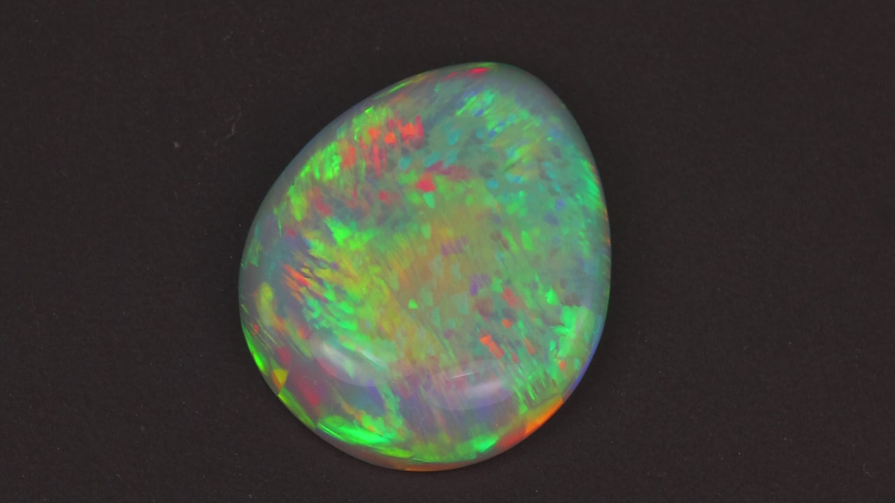 Pear Shape Cabochon Cut Ethiopian Opal 27.70 Carats