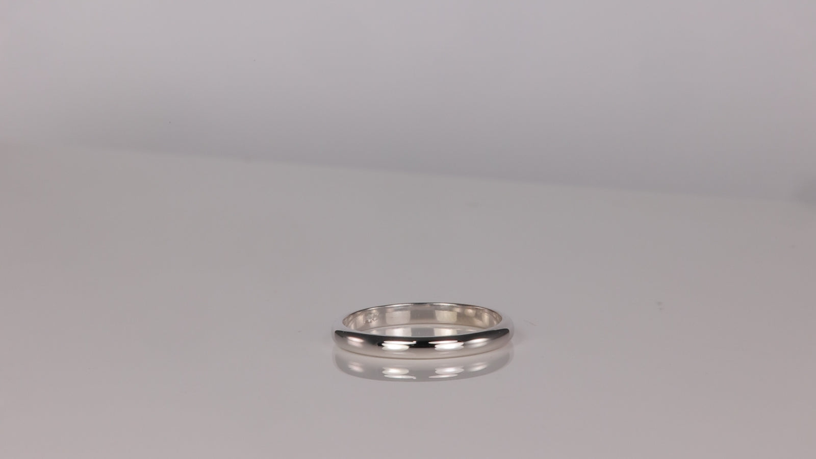 14K White Gold Band 2.4mm