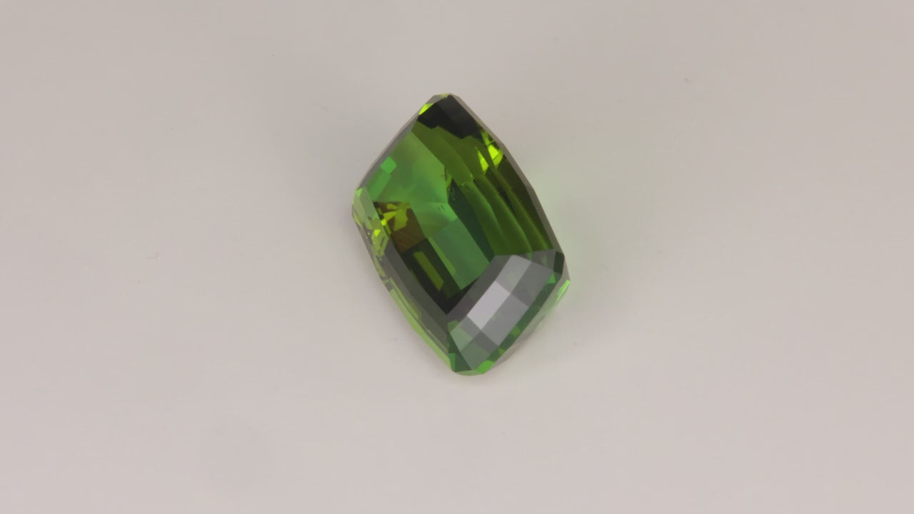 Antique Cushion Cut Tourmaline 7.71 Carats