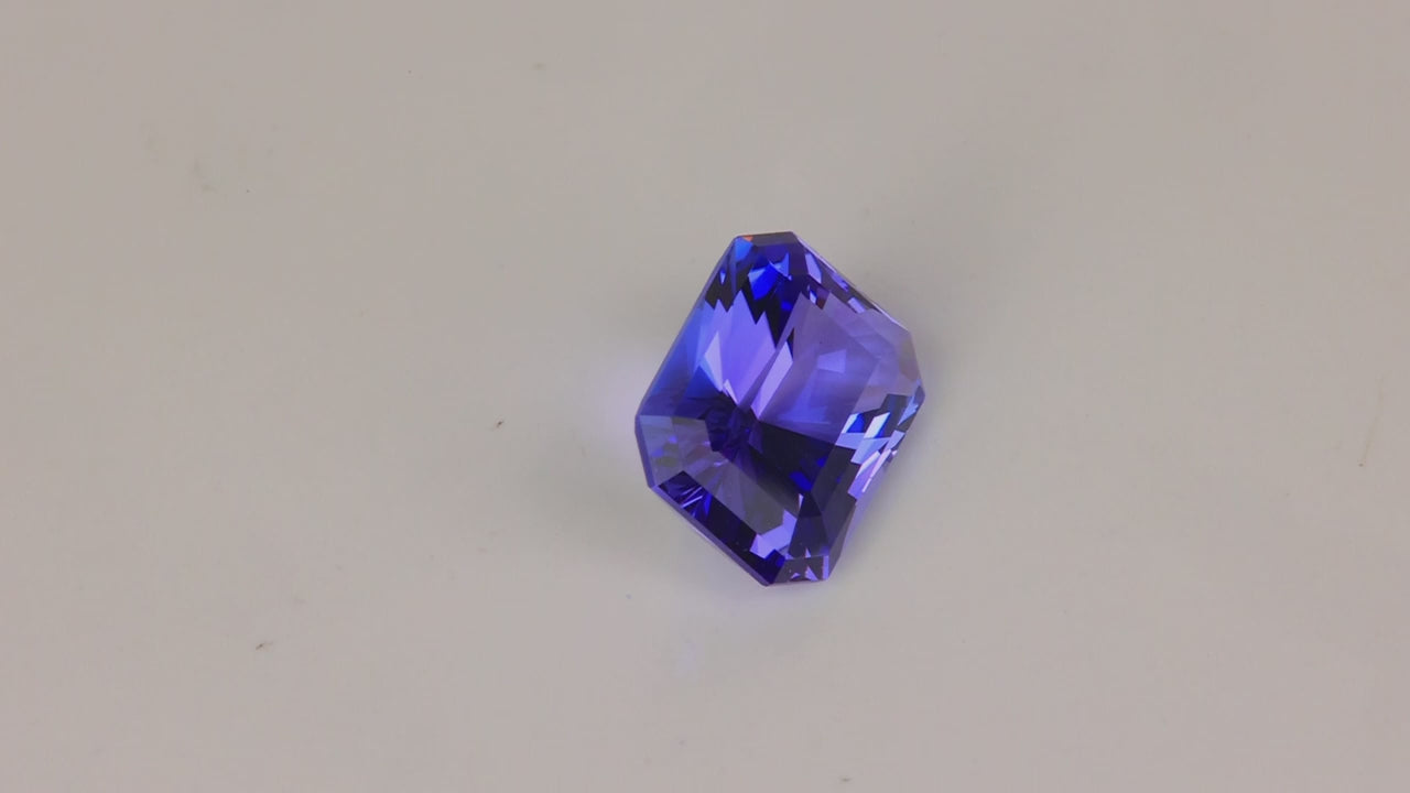 Brilliant Style Emerald Cut Tanzanite 2.10 Carats