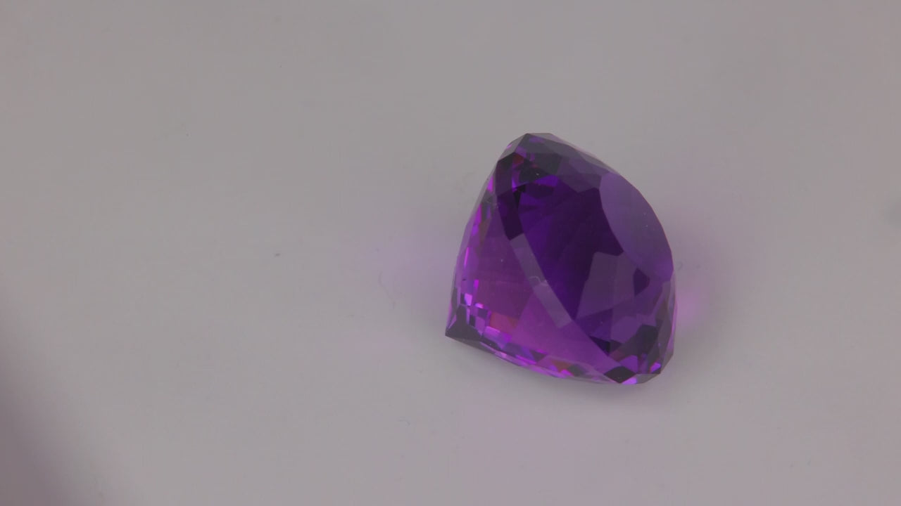 Portuguese Round Brilliant Cut Amethyst 7.26 Carats