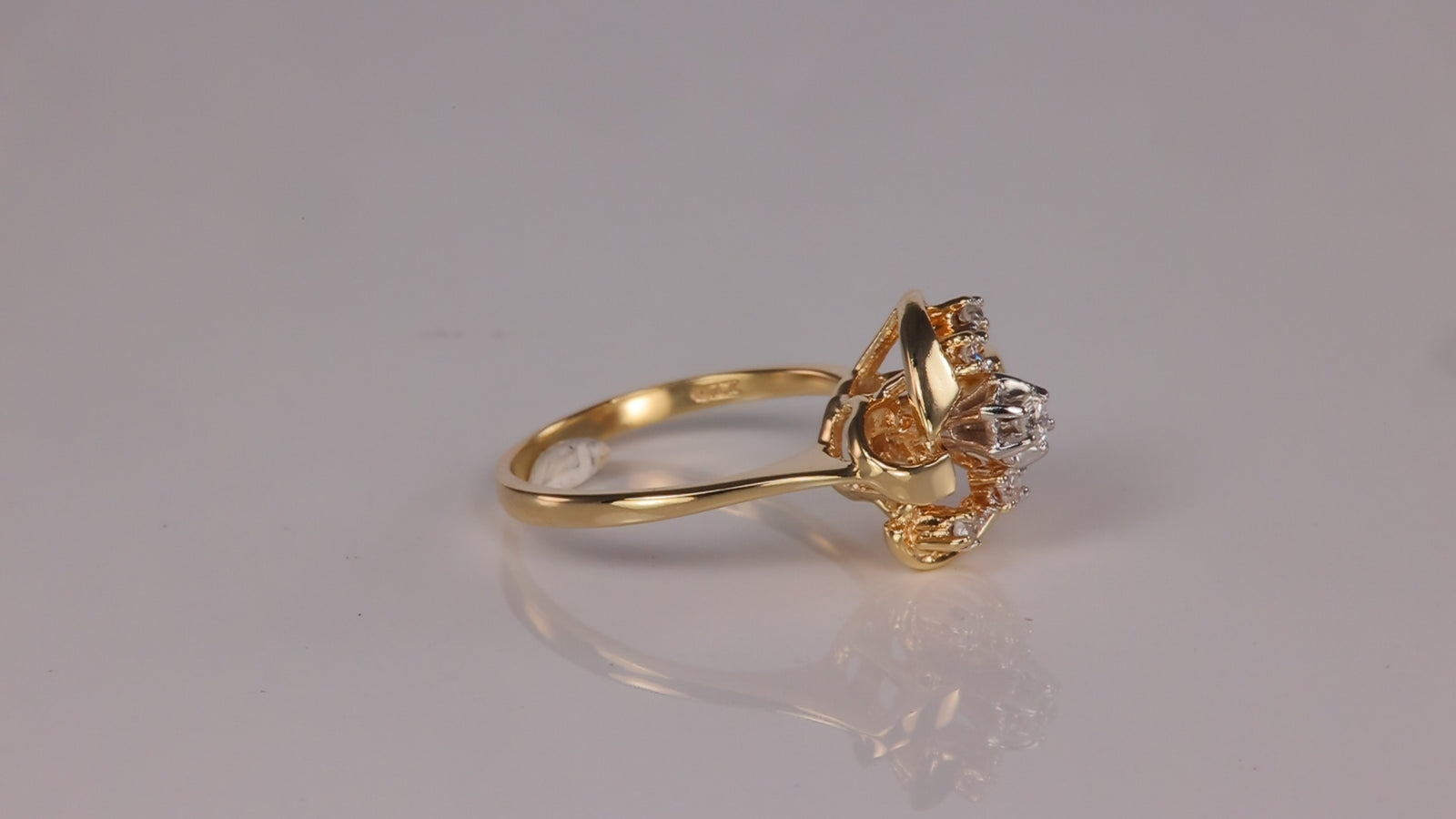 14K Yellow Gold Diamond Accented Ring