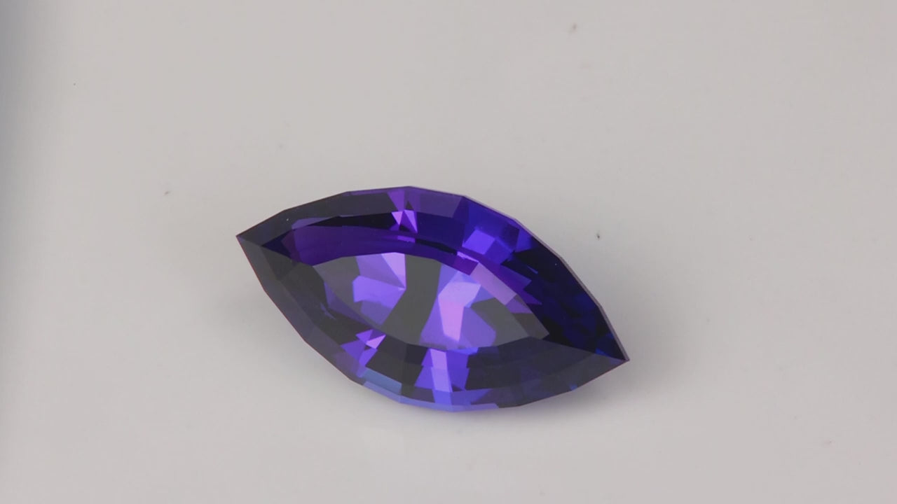 Unheated Marquise Step Cut Tanzanite 4.07 Carats
