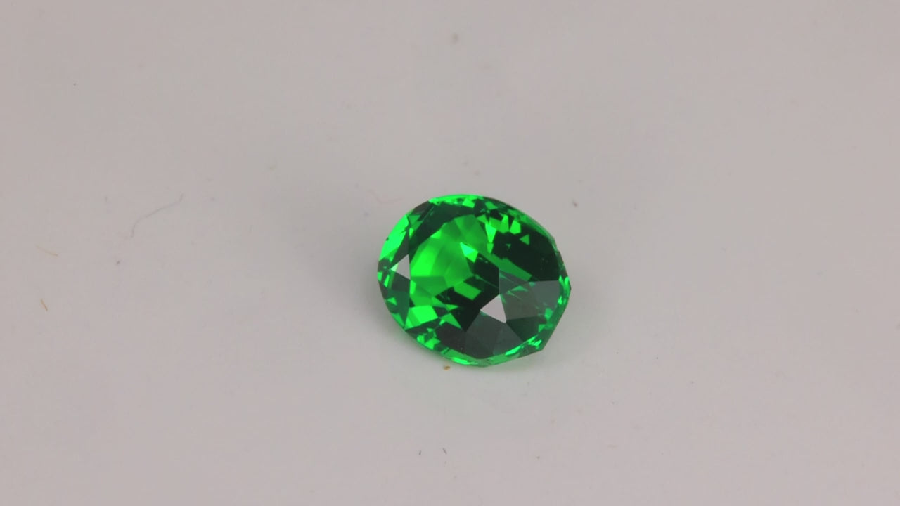Oval Cut Tsavorite Garnet From Tanzania 1.18 Carats