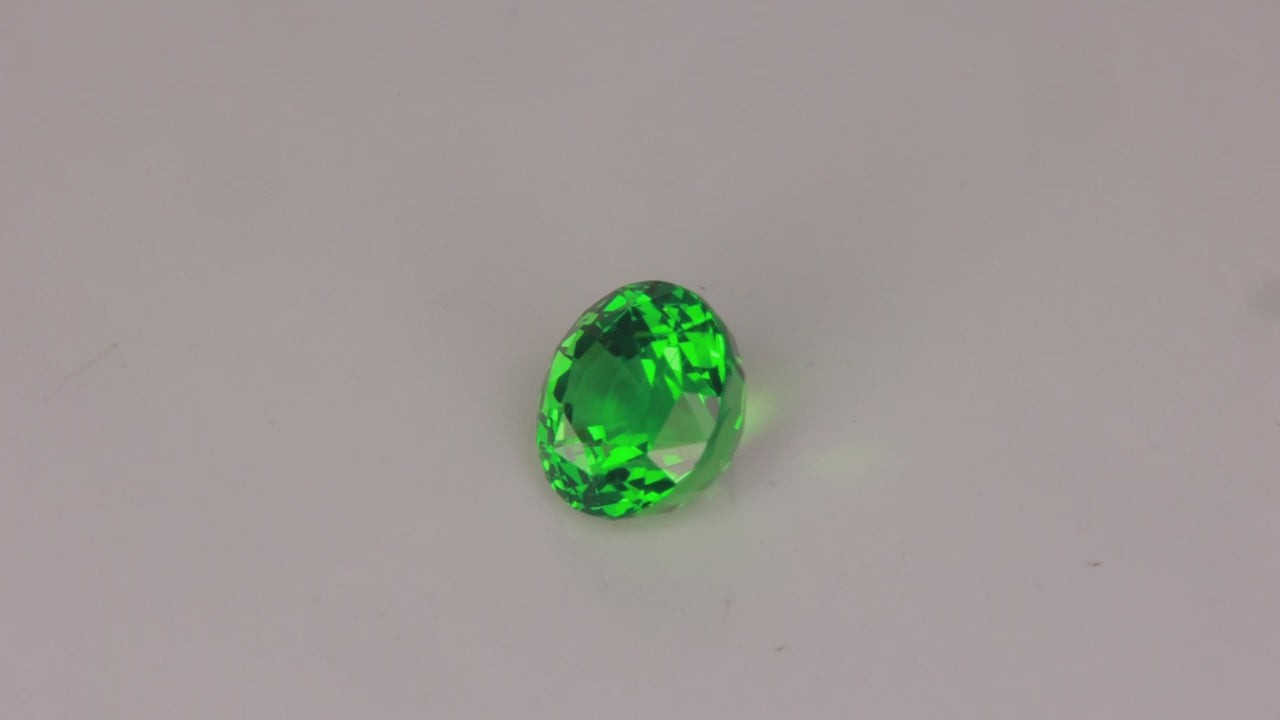 Round Brilliant Cut Tsavorite Garnet 1.68 Carats