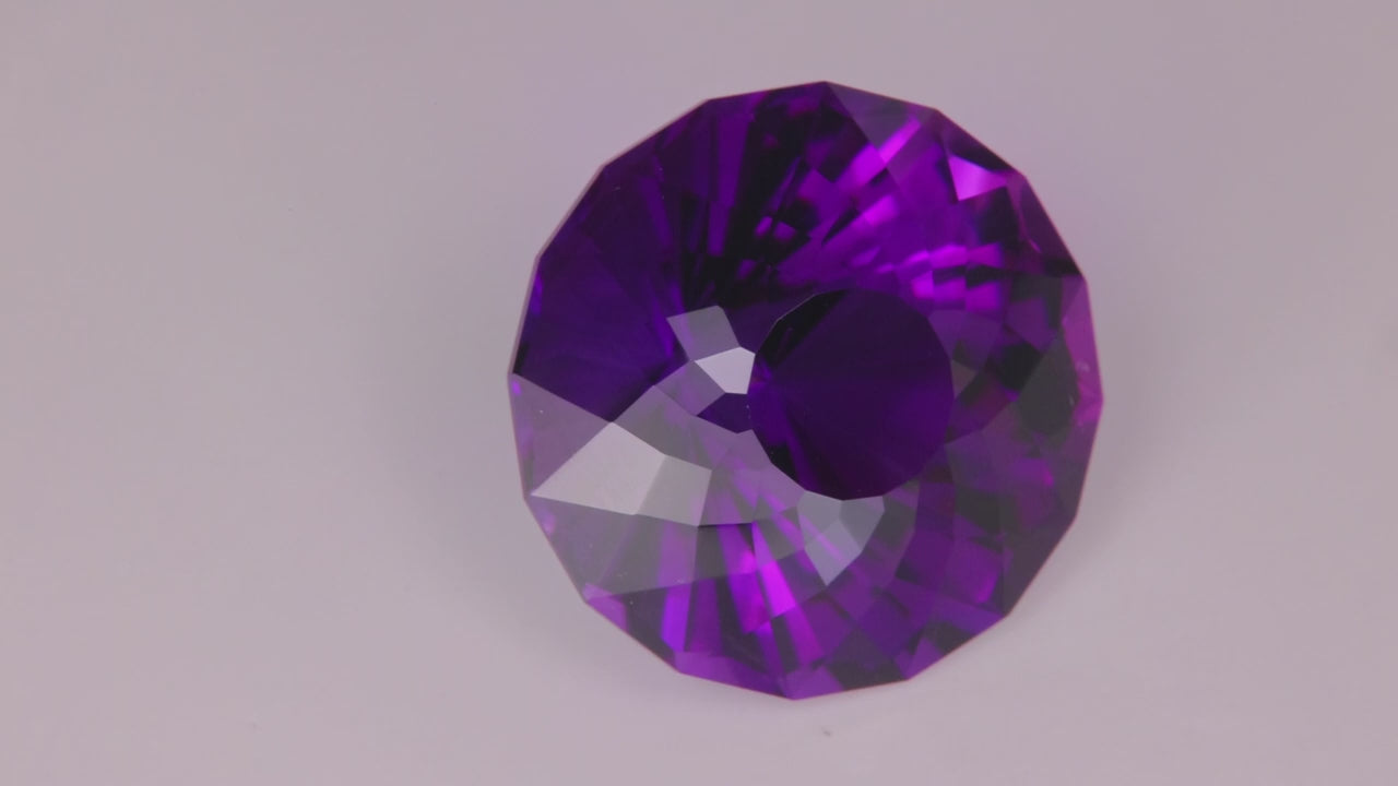 Brilliant Portuguese Cut Amethyst From Brazil 34.61 Carats