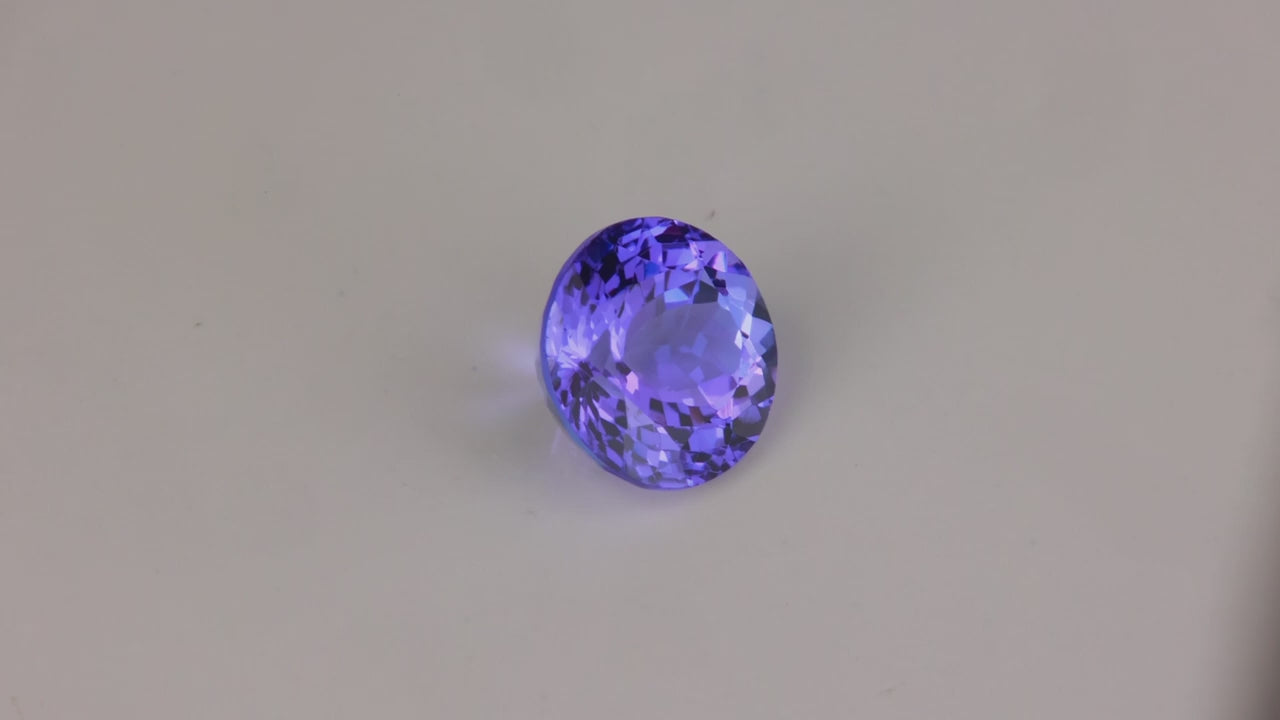 HIDDEN GEM | Round Brilliant Cut Mostly Violet Tanzanite 2.34 Carats