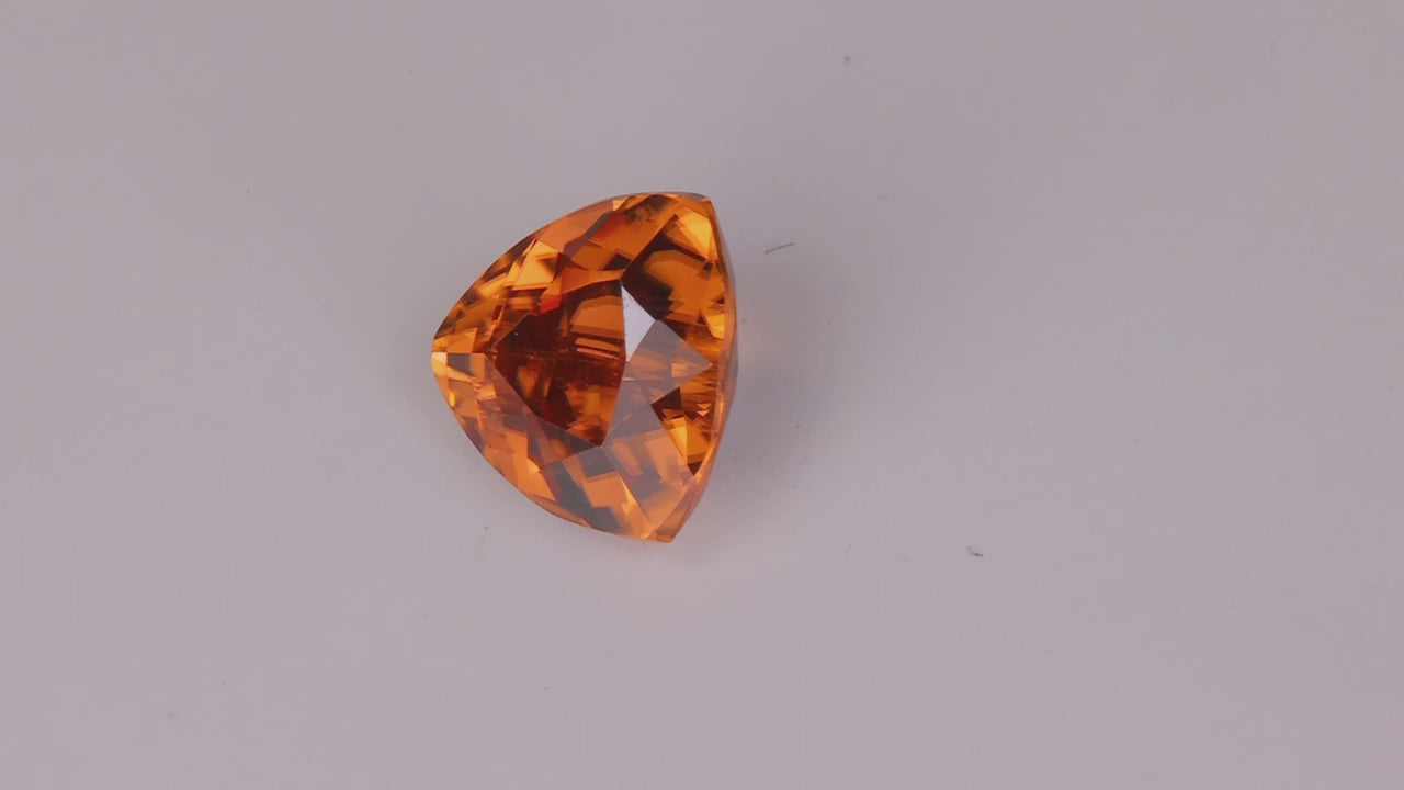 Trilliant Cut Imperial Zircon 3.55 Carats