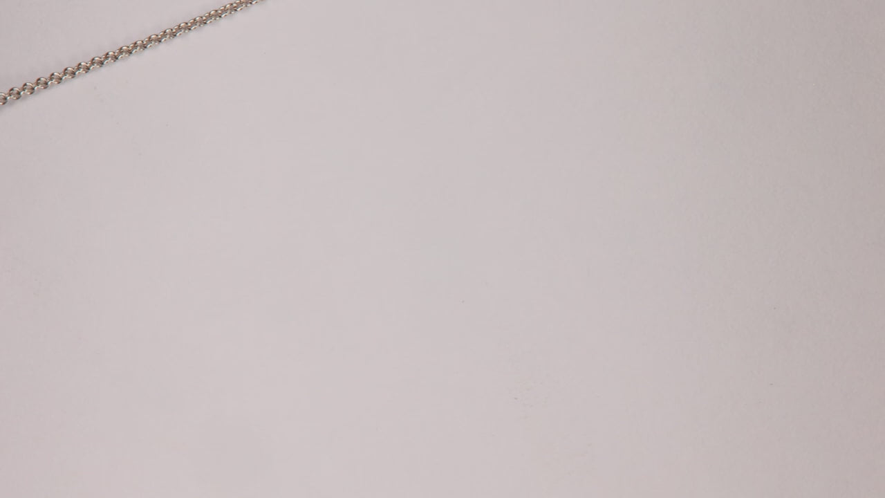 ON HOLD JFTG 14K White Gold Cable Link Tourmaline Necklace .50 Carats