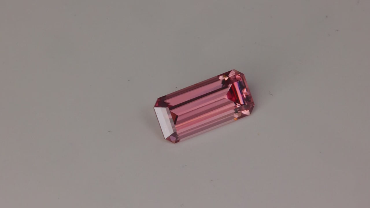 Emerald Cut Imperial Zircon 4.42 Carats