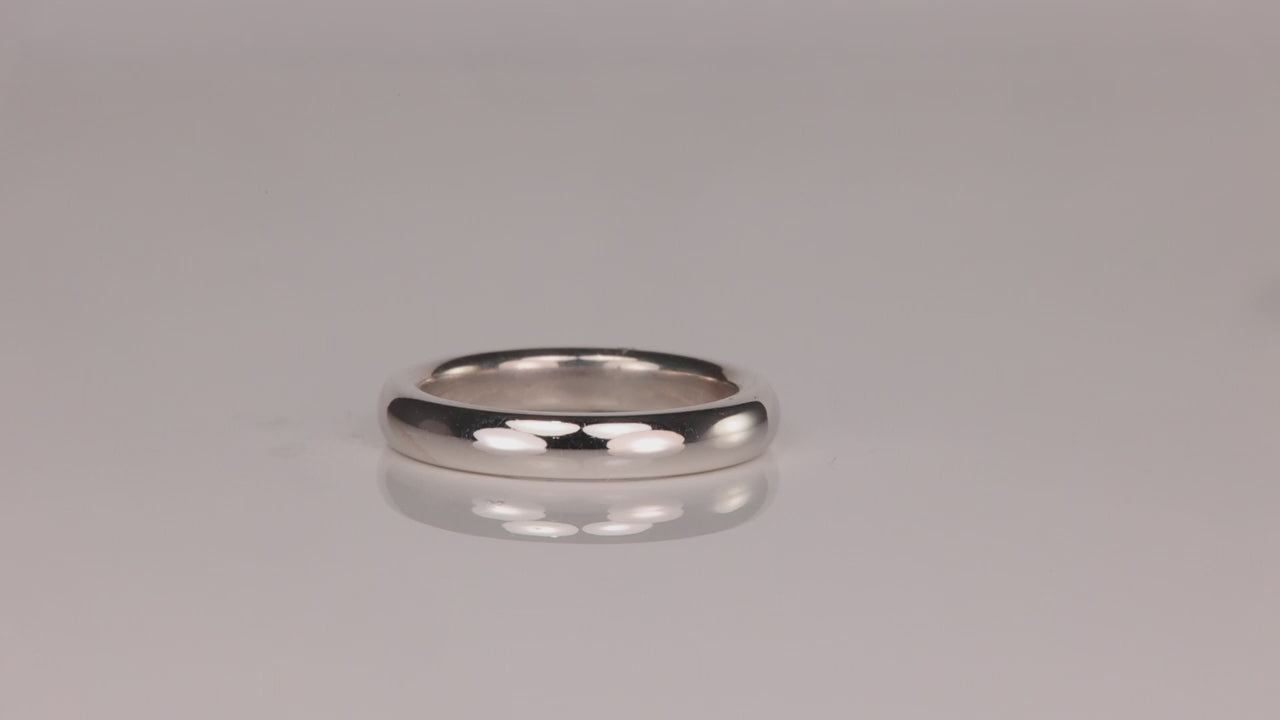 14K White Gold Band