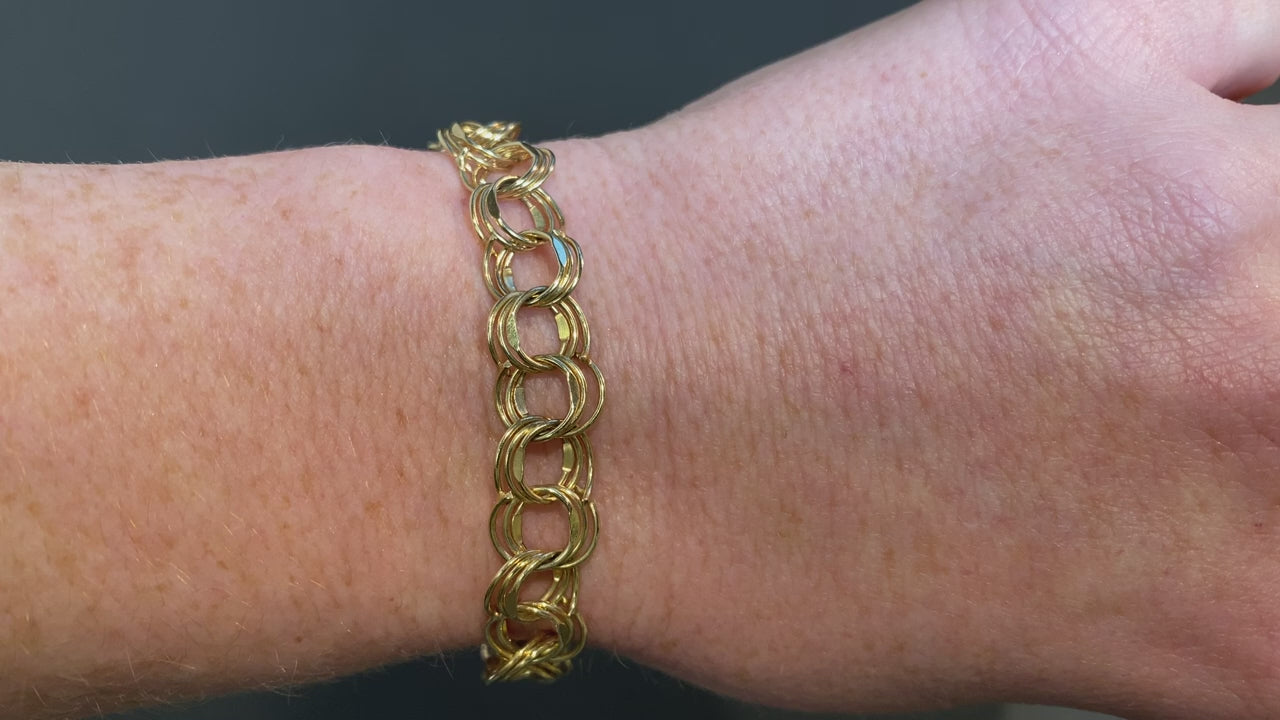 14K Yellow Gold Chino Link Bracelet