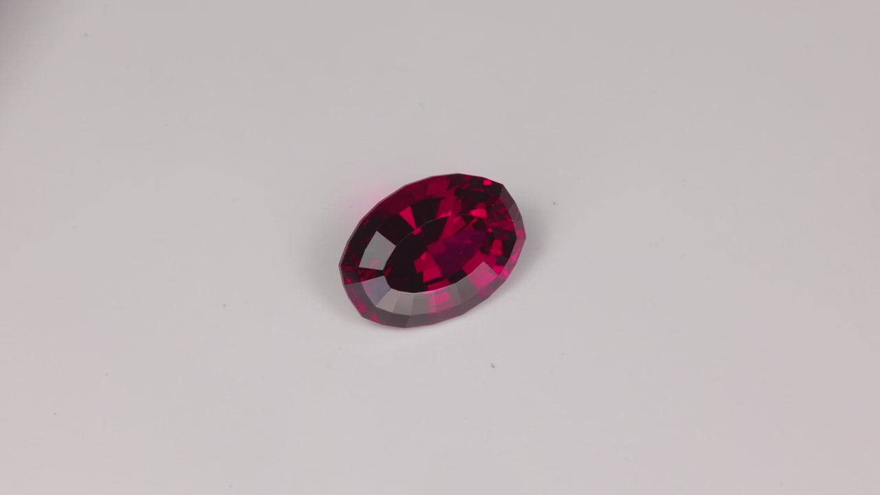 Oval Cut Rhodolite Garnet 8.88 Carats