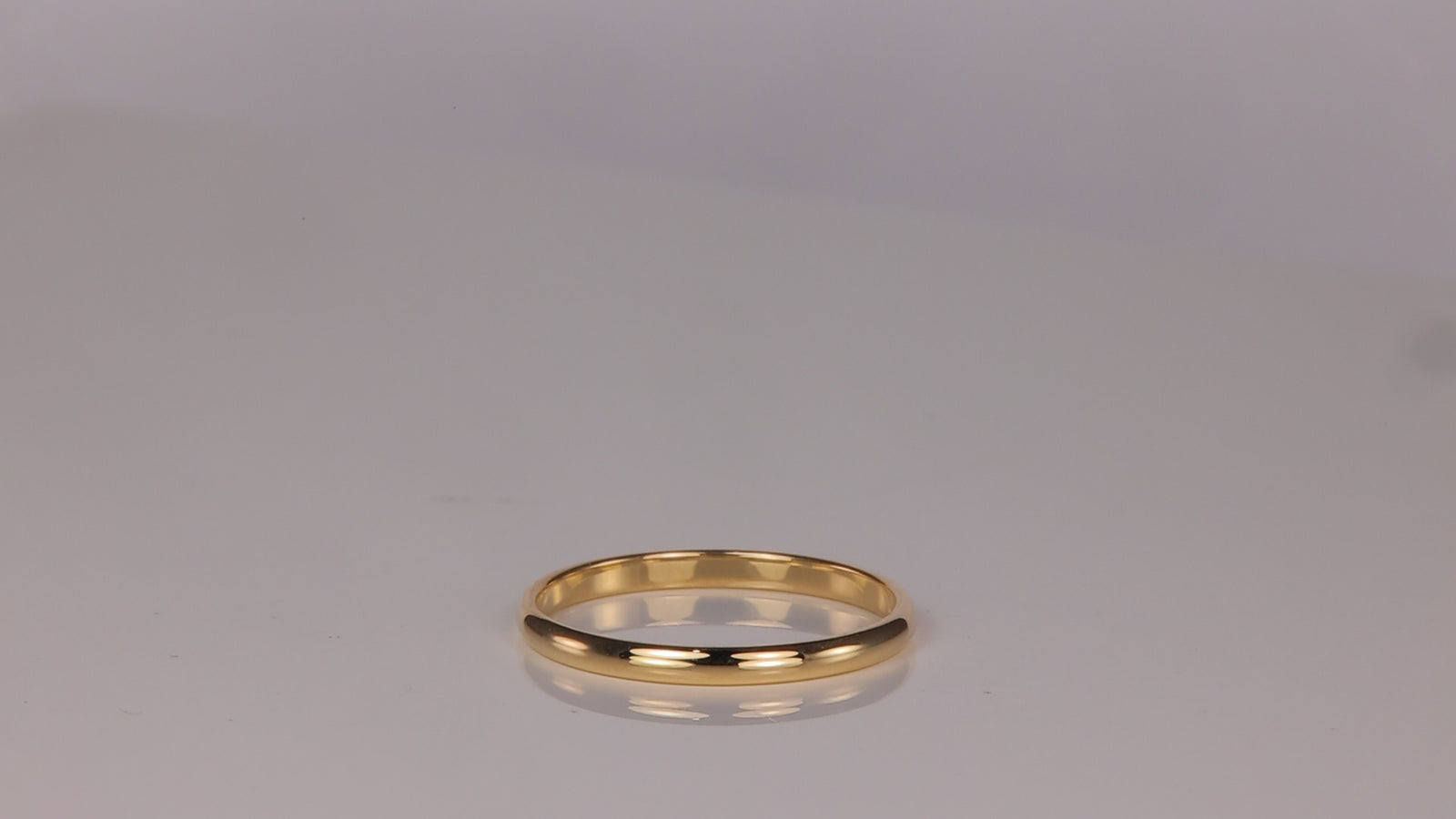 14K Yellow Gold Band 1.9mm