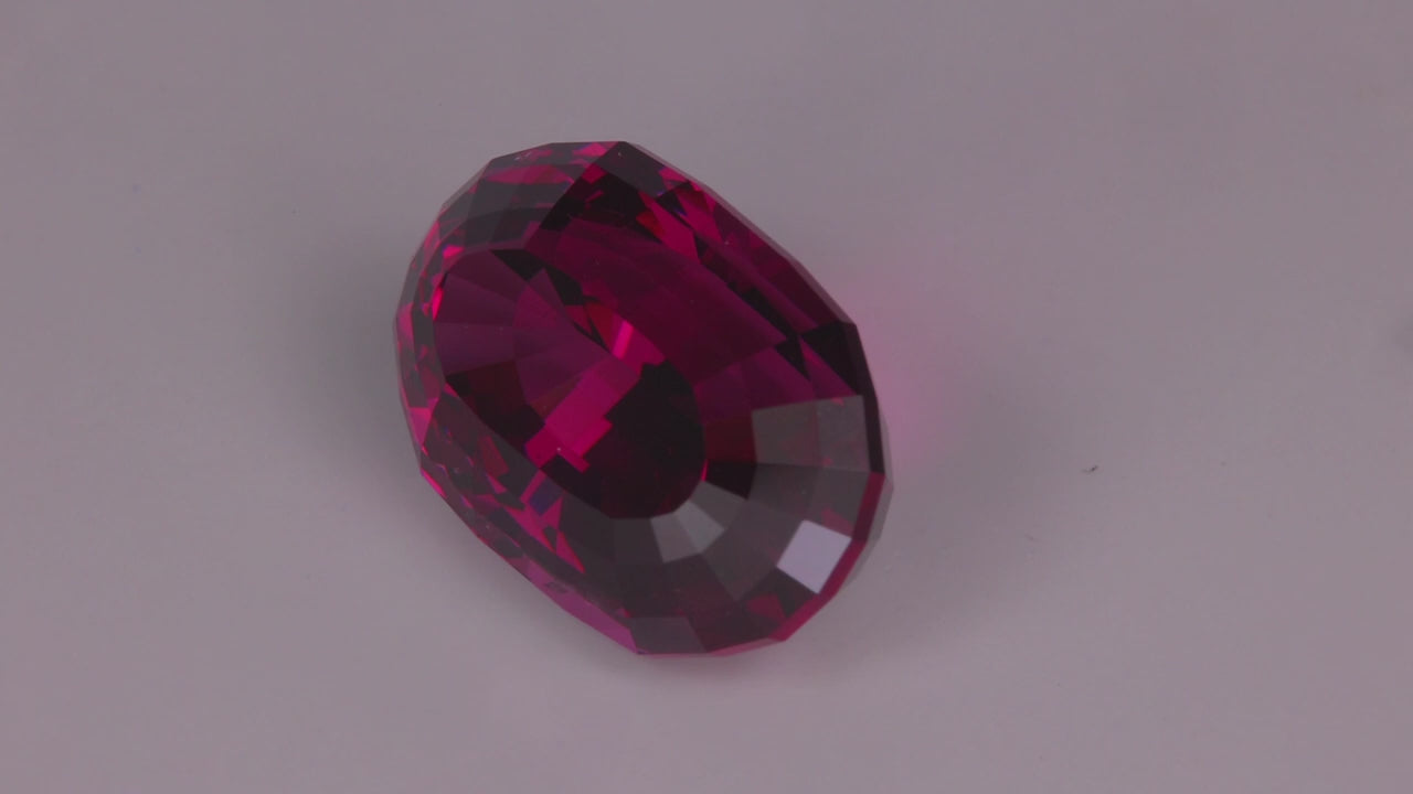 Stepped Oval Garnet From Tanzania 16.91 Carats