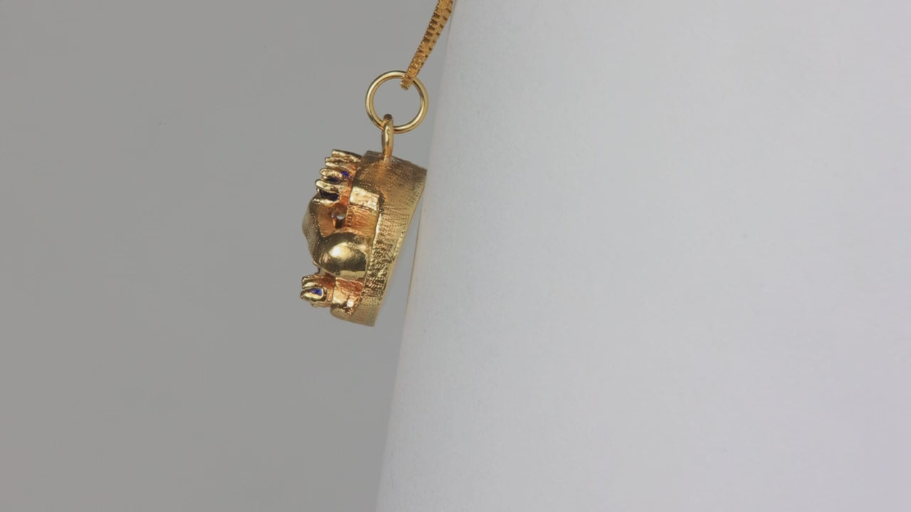 14K Yellow Gold Telephone Pendant/Charm