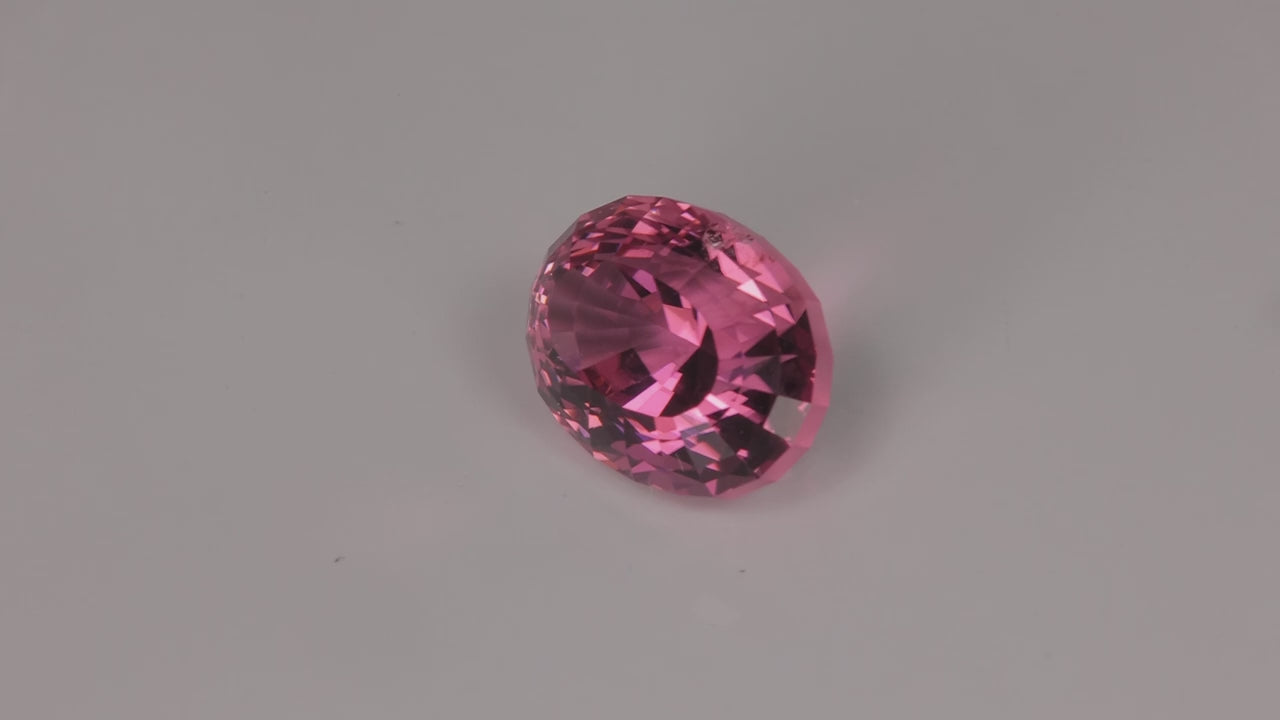 Oval Step Cut Tourmaline 9.65 Carats