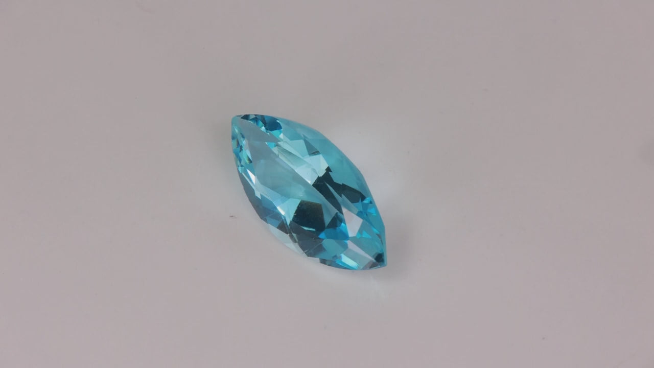 Marquise Brilliant Cut Santa Maria Aquamarine 3.16 Carats