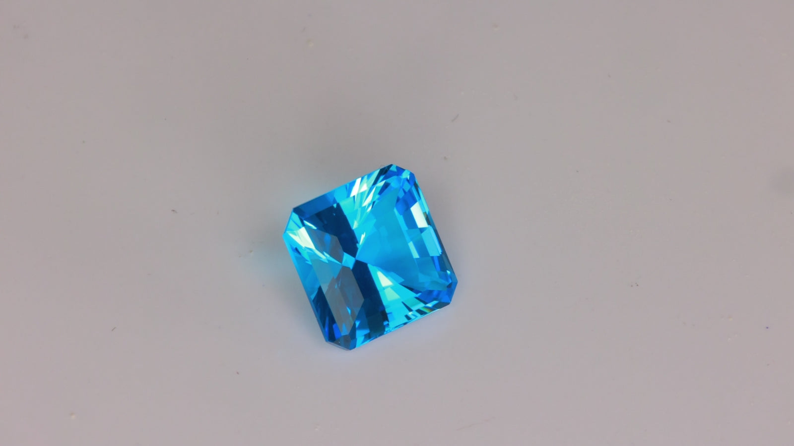 Square Brilliant Swiss Blue Topaz 7.35 Carats