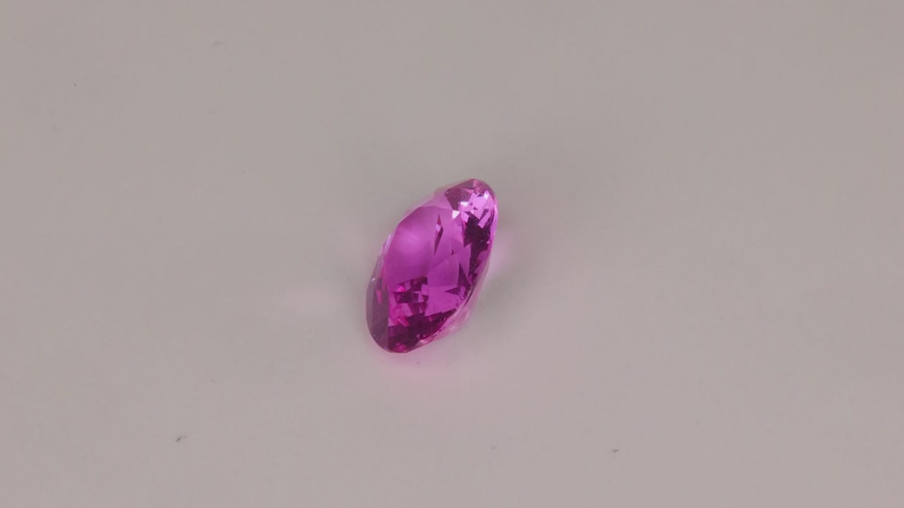 Oval Cut Pink Sapphire From Madagascar 1.30 Carats